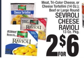C Town Seviroli cheese ravioli 13 oz. pkg offer