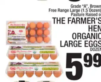 C Town The farmer's hen organic large eggs offer