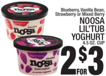 C Town Noosa lil' tub yoghurt offer