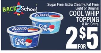 C Town Cool whip topping offer