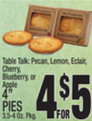 C Town 4" pies offer