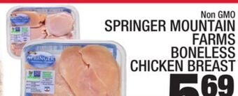 C Town Springer mountain farms boneless chicken breast offer