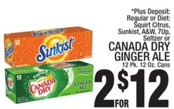C Town Canada dry ginger ale offer