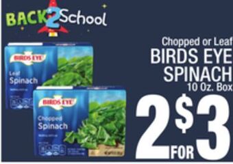 C Town Birds eye spinach offer