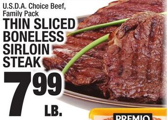 C Town Thin sliced boneless sirloin steak offer