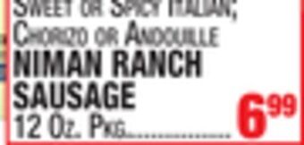 C Town Niman ranch sausage offer