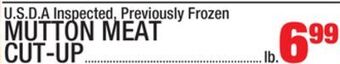 C Town Mutton meat cut-up offer