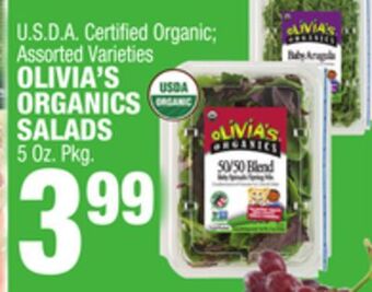 C Town Olivia's organics salads offer