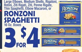 Bravo Supermarkets Ronzoni spaghetti offer