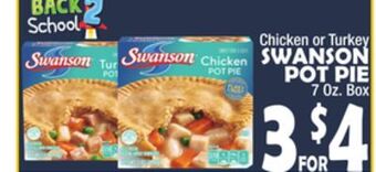Bravo Supermarkets Swanson pot pie offer