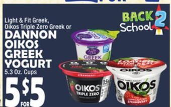 Bravo Supermarkets Dannon oikos greek yogurt offer