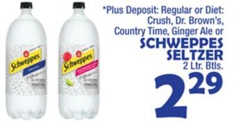 Bravo Supermarkets Schweppes seltzer offer