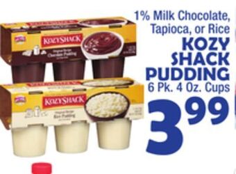 Bravo Supermarkets Kozy shack pudding offer