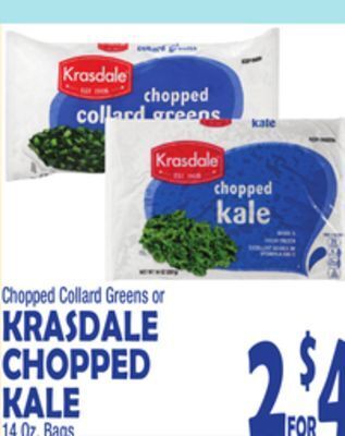 Bravo Supermarkets Krasdale chopped kale offer