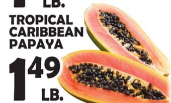 Bravo Supermarkets Tropical caribbean papaya offer