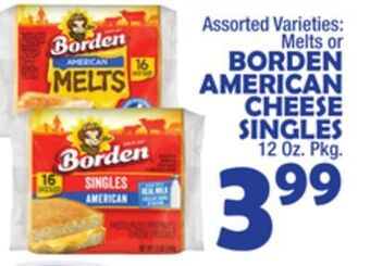 Bravo Supermarkets Borden american cheese singles offer