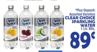 Bravo Supermarkets Clear choice sparkling water offer