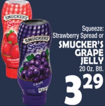 Bravo Supermarkets Smucker's grape jelly offer