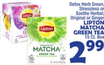 Bravo Supermarkets Lipton matcha green tea offer