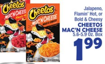 Bravo Supermarkets Cheetos mac'n cheese offer