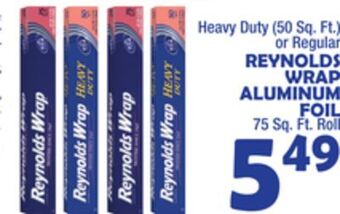 Bravo Supermarkets Reynolds wrap aluminum foil offer