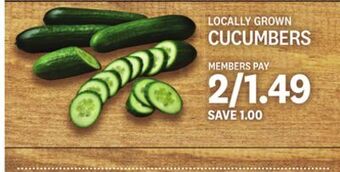 Kings Food Markets Locally grown cucumbers offer