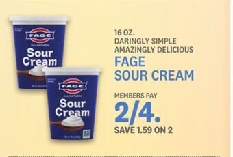 Kings Food Markets Fage sour cream offer
