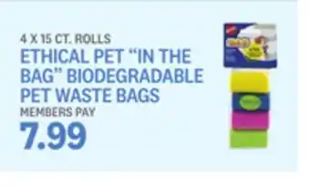 Kings Food Markets Ethical pet" in the bag" biodegradable pet waste bags offer