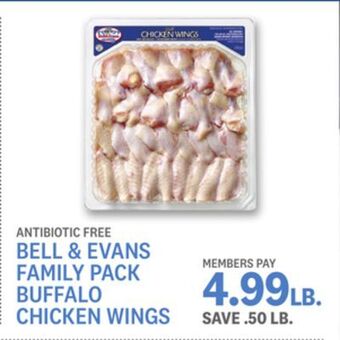 Kings Food Markets Bell & evans family pack buffalo chicken wings offer
