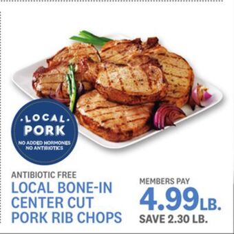 Kings Food Markets Local bone-in center cut pork rib chops offer