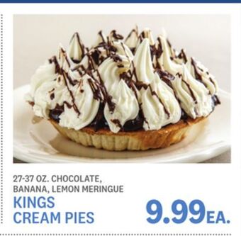 Kings Food Markets Kings cream pies offer