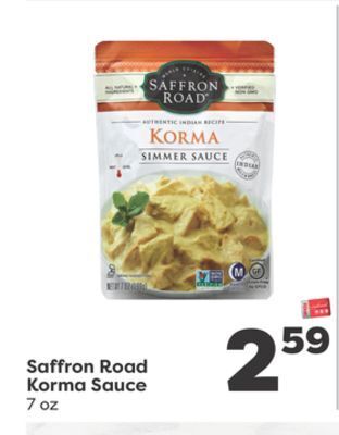 Weis Markets Saffron road korma sauce offer
