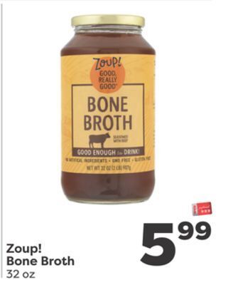 Weis Markets Zoup! bone broth offer