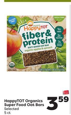 Weis Markets Happytot organics super food oat bars offer