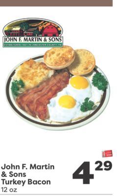 Weis Markets John f. martin & sons turkey bacon offer