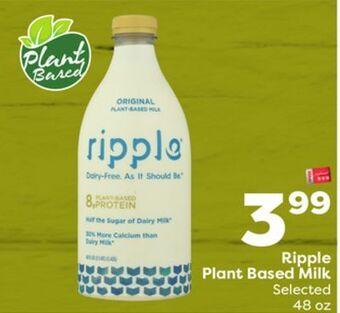 Weis Markets Ripple plant based milk offer