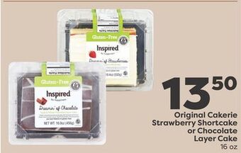 Weis Markets Original cakerie strawberry shortcake or chocolate layer cake offer