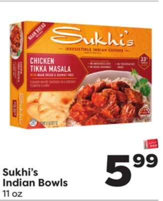 Weis Markets Sukhi's indian bowls offer