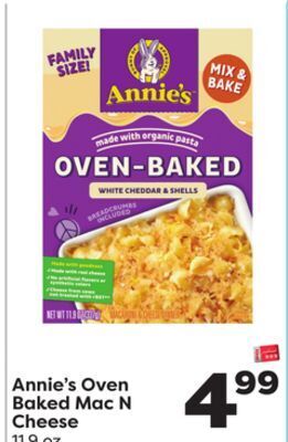 Weis Markets Annie's oven baked mac n cheese offer