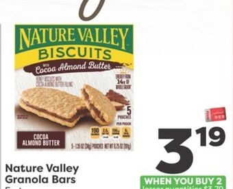 Weis Markets Nature valley granola bars offer