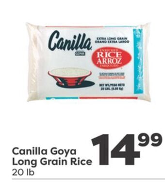 Weis Markets Canilla goya long grain rice offer