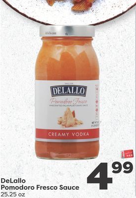 Weis Markets Delallo pomodoro fresco sauce offer