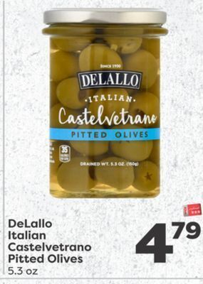 Weis Markets Delallo italian castelvetrano pitted olives offer