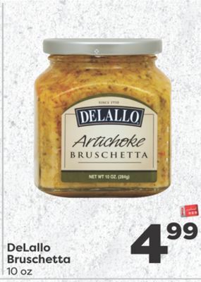 Weis Markets Delallo bruschetta offer