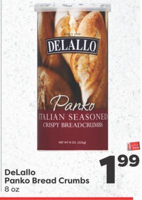Weis Markets Delallo panko bread crumbs offer