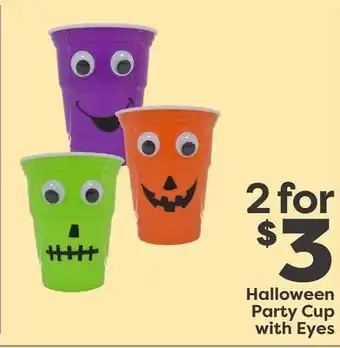 Weis Markets Halloween party cup with eyes offer