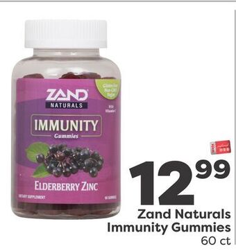 Weis Markets Zand naturals immunity gummies offer