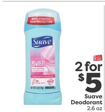 Weis Markets Suave deodorant offer