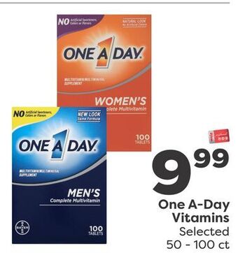Weis Markets One a-day vitamins offer