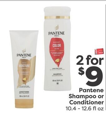 Weis Markets Pantene shampoo or conditioner offer